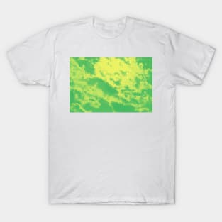 Green psychedelic Marble Clouds T-Shirt